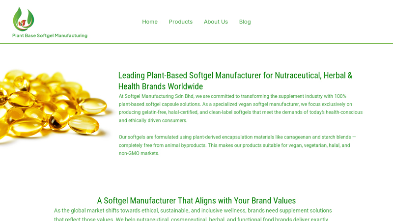 Plant Base Softgel Manufacturing