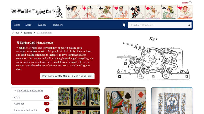 Playing Card Manufacturers