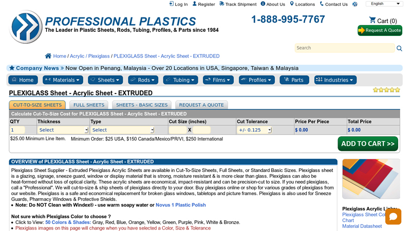 Plexiglass Sheet