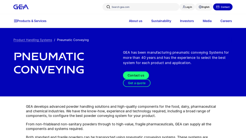 Pneumatic Conveying