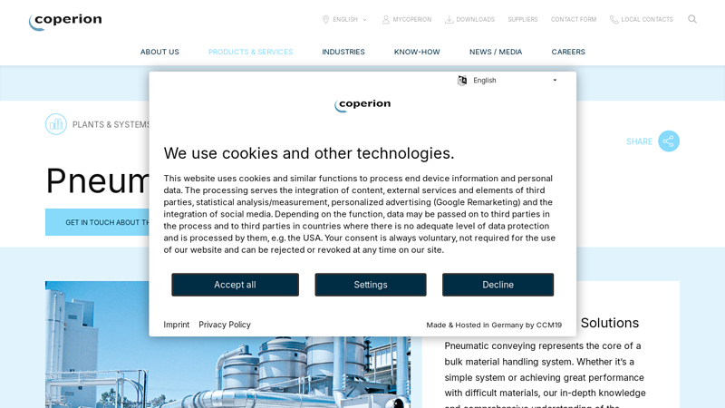 Pneumatic Conveying Systems