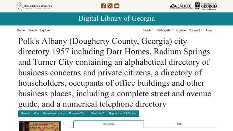 Polk's Albany (Dougherty County, Georgia) city directory 1957 ...
