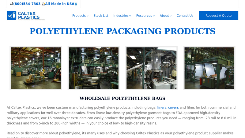 Polyethylene Packaging Wholesale