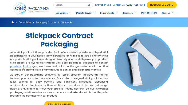 Powder & Liquid Stick Packaging