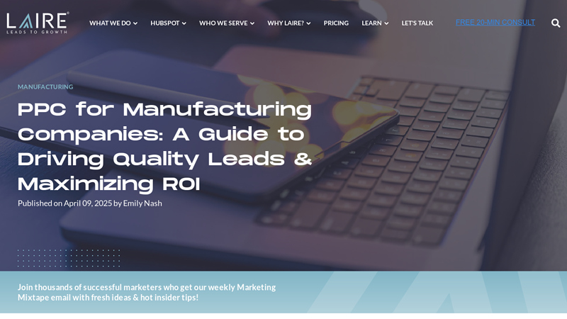 PPC for Manufacturing Companies