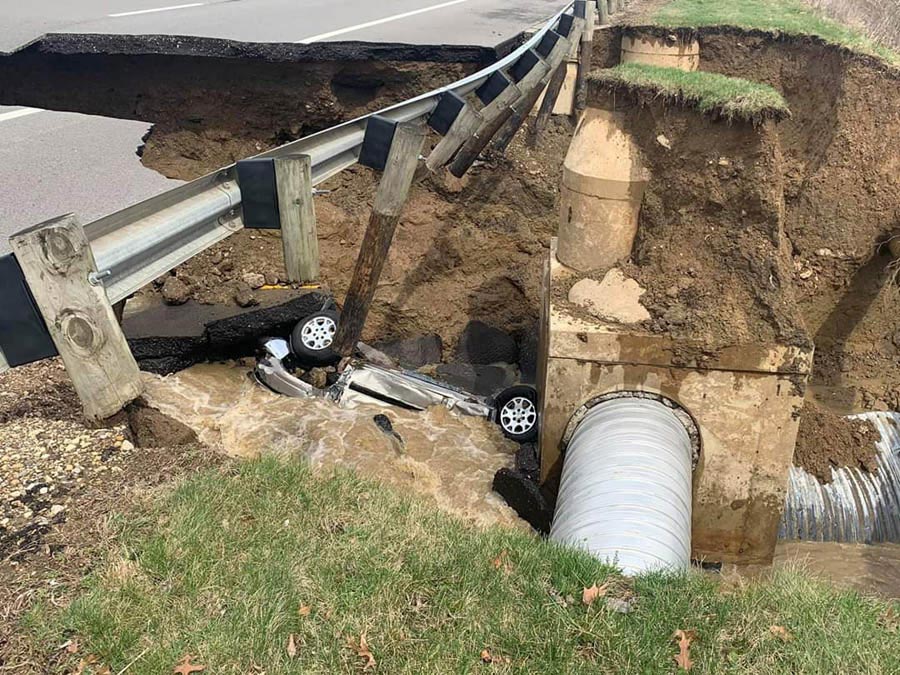 Precast Concrete Box Culverts Speed Repair of Washed Out Road