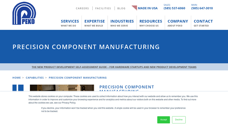 Precision Component Manufacturing