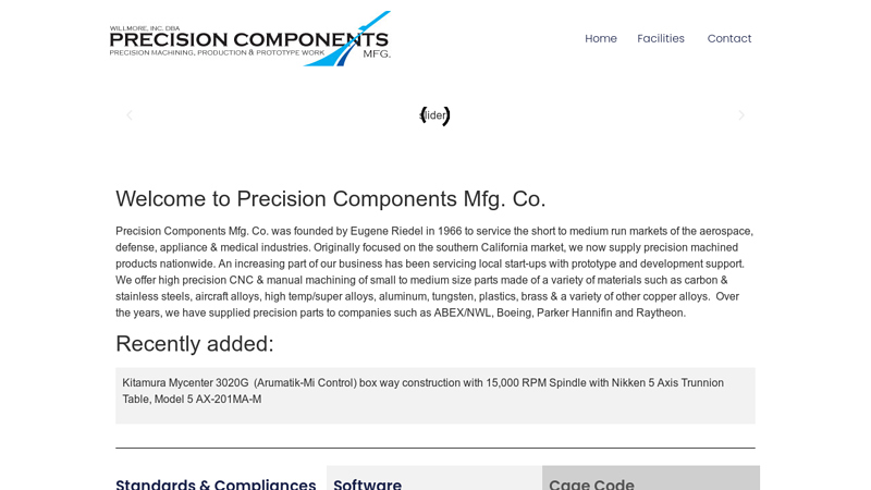 Precision Components Mfg. Co.