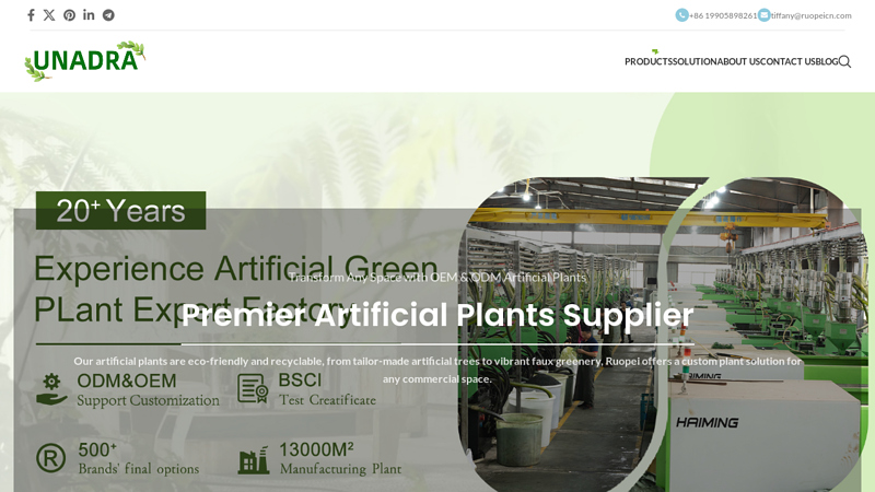 Premier Artificial Plant Manufacturer & Supplier in China ...