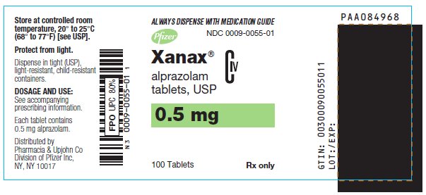 prescribing information for XANAX
