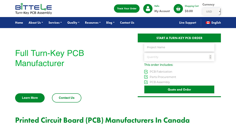 Printed circuit board (PCB) manufacturers in Canada