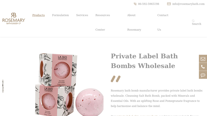 Private Label Bath Bombs Wholesale