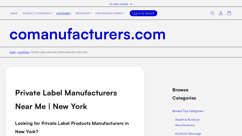 Private Label Manufacturers Near Me