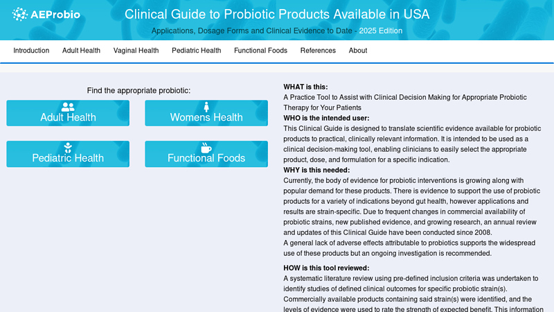 Probiotic Chart