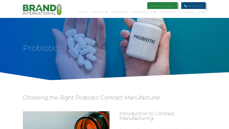 Probiotics Contract Manufacturing Services