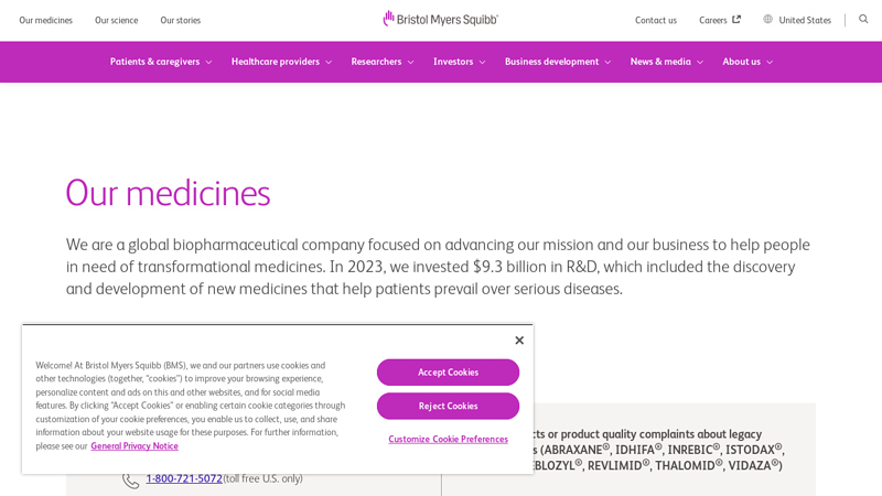 Products and medicines