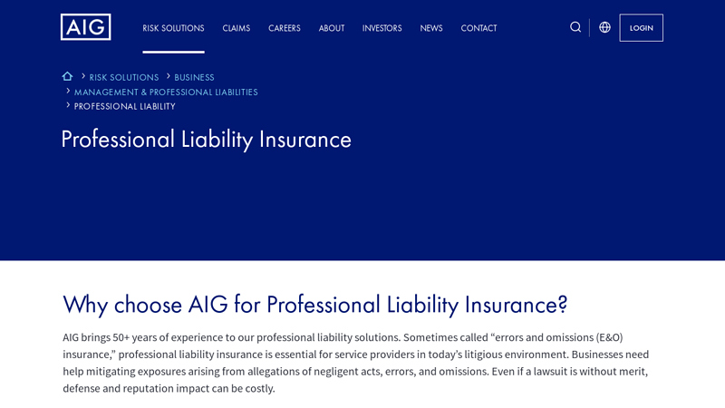 Professional Liability Insurance