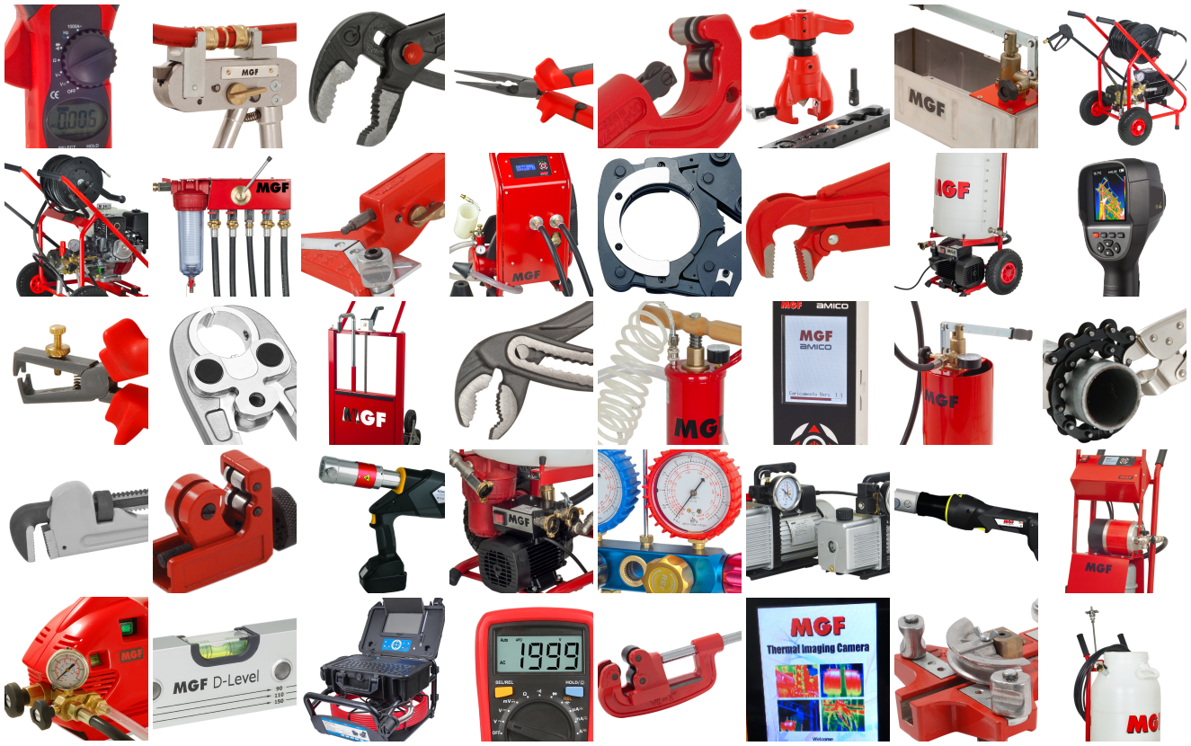 Professional plumbing tools MGFTools 100% made in Italy