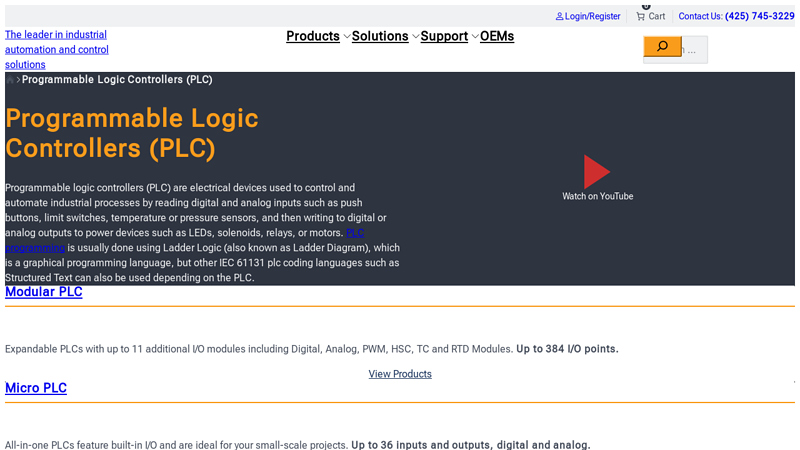 Programmable Logic Controllers (PLC)