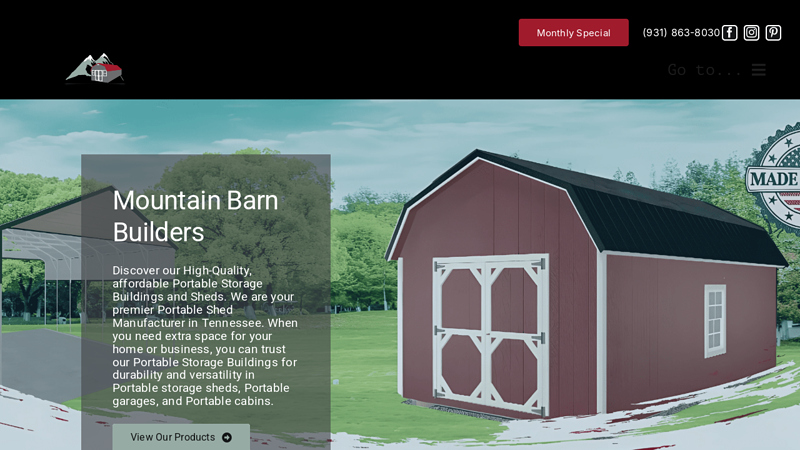 Quality Portable Sheds, Garages, Cabins, Metal Buildings TN