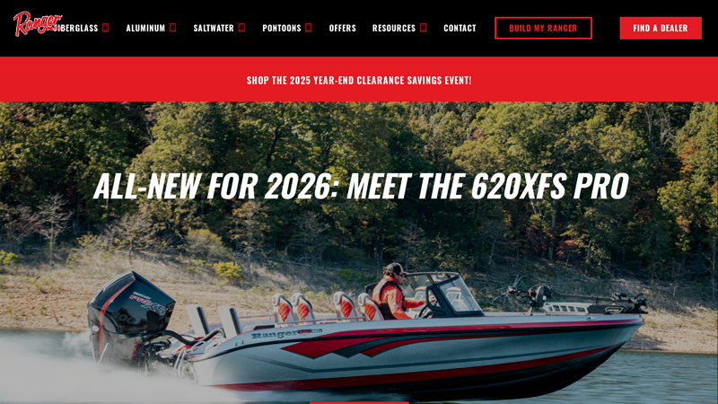 Ranger Legendary Fishing Boats and Pontoons