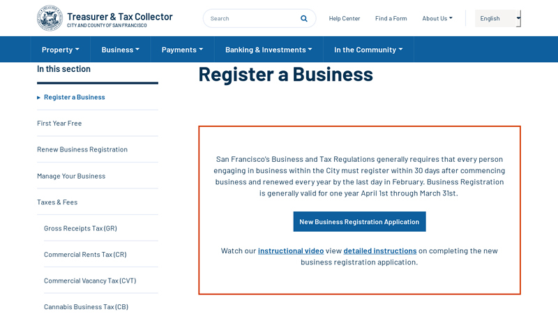 Register a Business