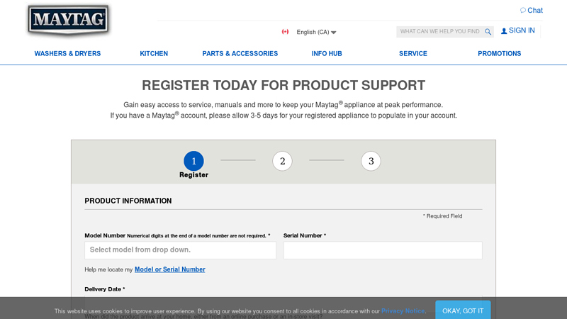 Register Your Product