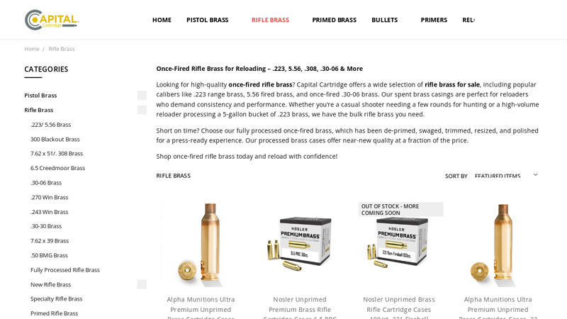 Reloading Brass