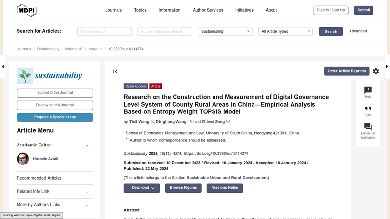Research on the Construction and Measurement of Digital ...