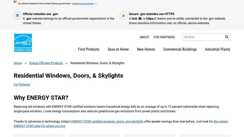 Residential Windows, Doors, & Skylights