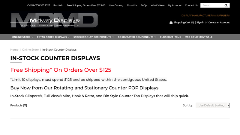 Retail Counter Display Racks