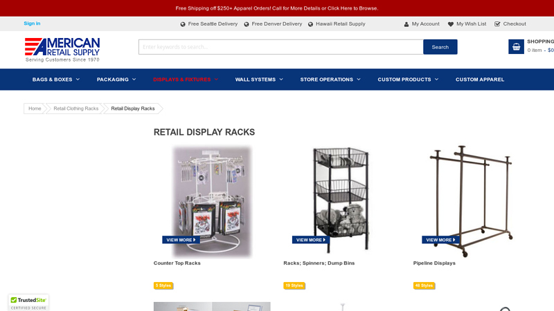 Retail Display Racks