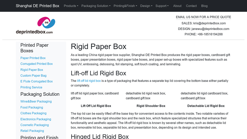 Rigid Paper Box