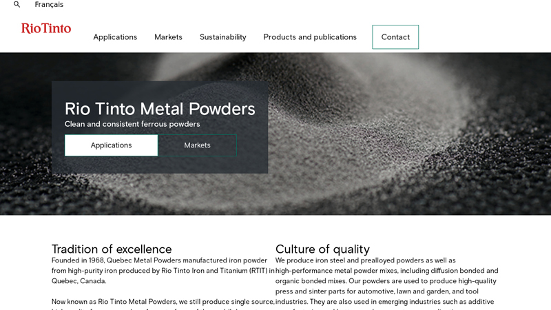 Rio Tinto Metal Powders