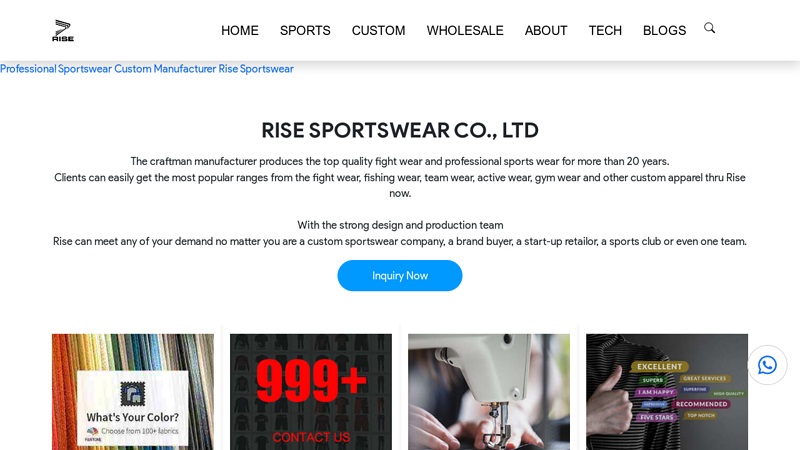 RISE Sportswear Manufacturer Factory in China