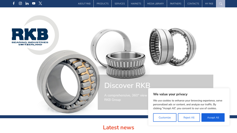RKB Bearing Industries – Swiss Technological Bearings