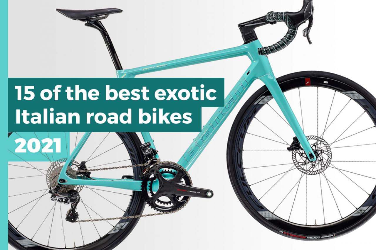 Road bike. Racing bikes. Italian performance custom bicycle
