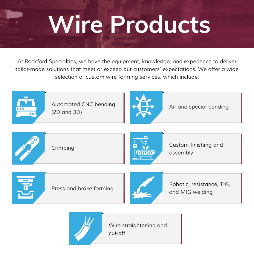 Rockford Specialties: Custom Wire Forming Manufacturer