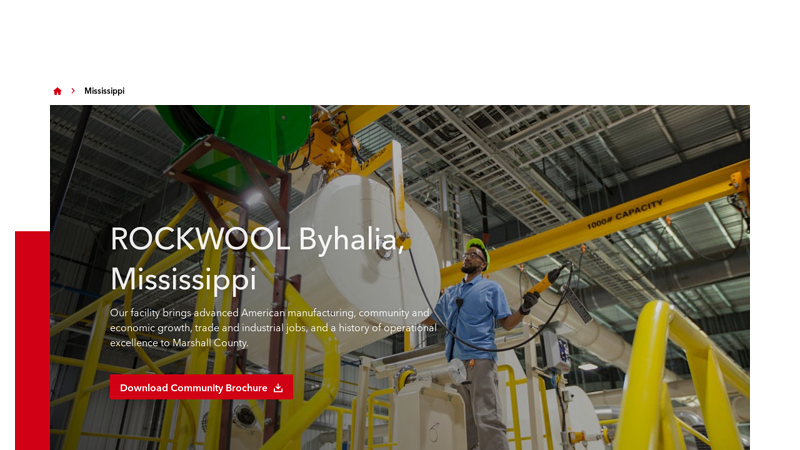 ROCKWOOL Byhalia, Marshall County, Mississippi