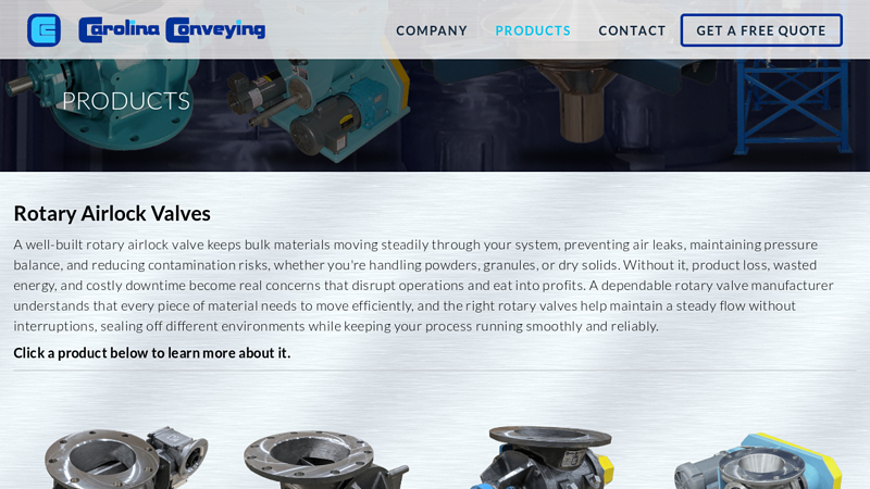 Rotary Airlock Valves - Our Products