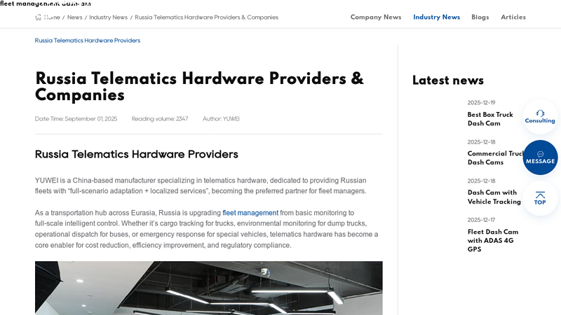 Russia Telematics Hardware Providers & Companies