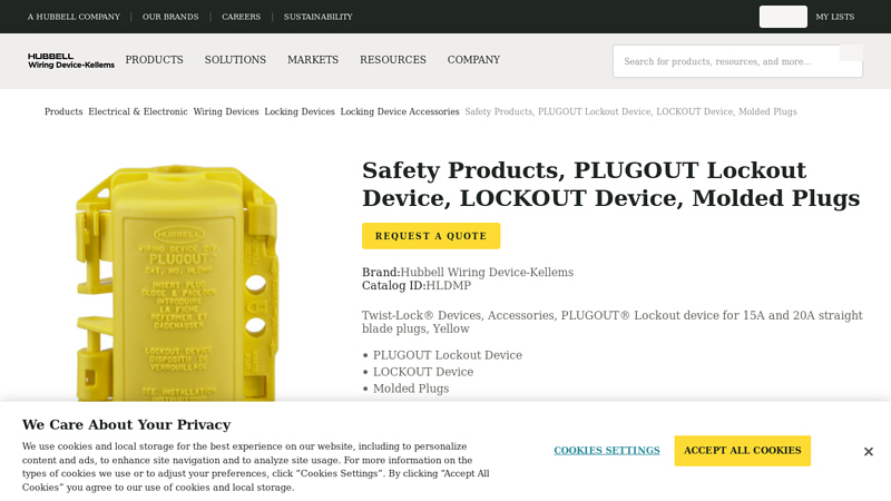 Safety Products, PLUGOUT Lockout Device, LOCKOUT ...