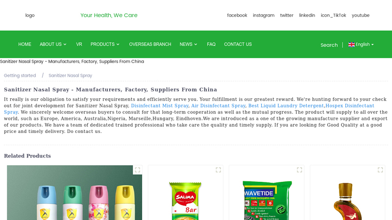 Sanitizer Nasal Spray