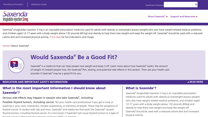 Saxenda® (liraglutide) injection 3mg