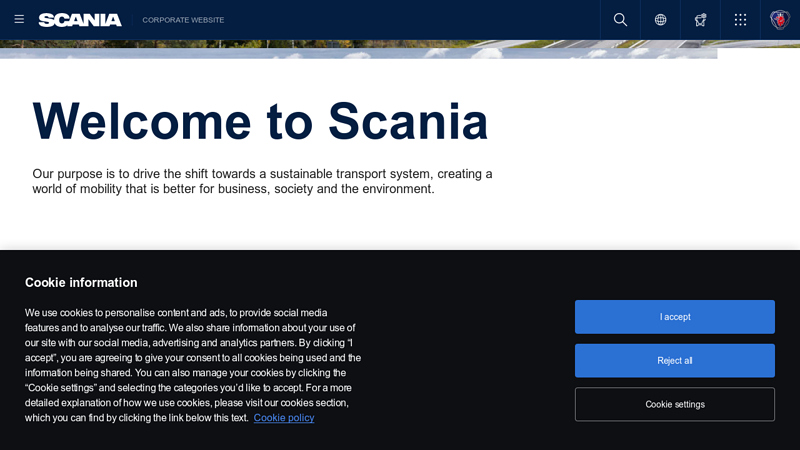 Scania corporate website