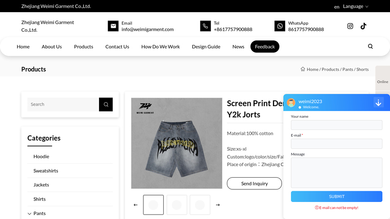 Screen Print Denim Vintage Baggy Y2k Jorts