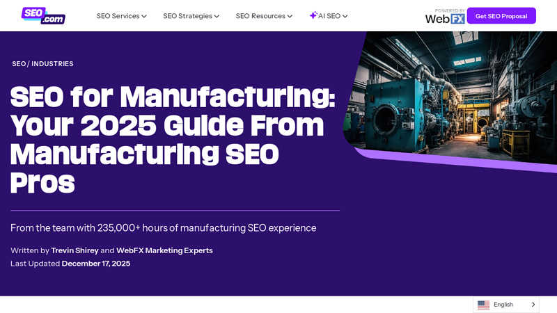 SEO for Manufacturing in 2025 [Guide]