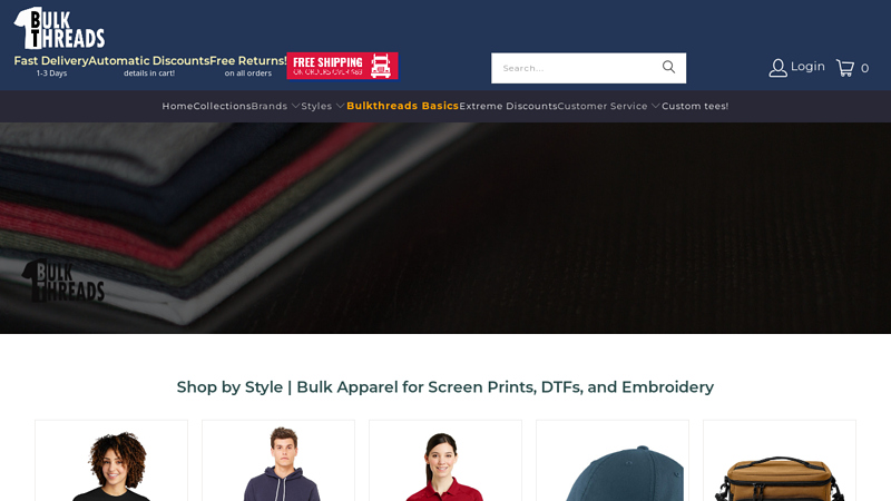 Shop Bulk Apparel at Bulkthreads.com