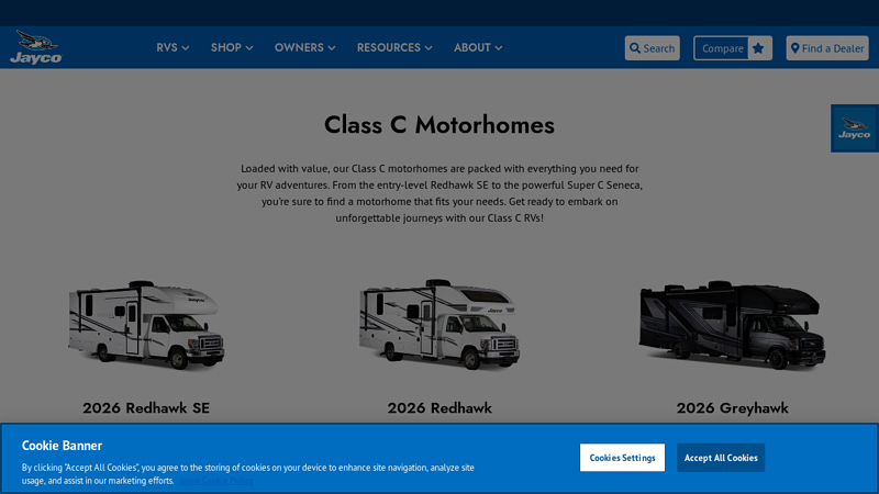 Shop Class C RVs