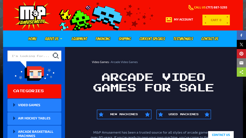 Shop For New & Used Arcade Games
